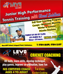 Junior high performance Tennis Training